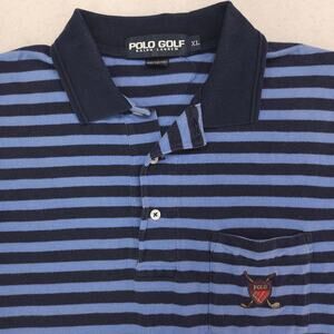 Polo Golf Ralph Lauren Collared Short Sleeve Polo Shirt Mens Size XL Blue